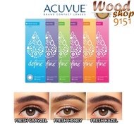(30 pcs) ACUVUE Define Fresh 1 Day Daily Disposable Silicone Hydrogel Cosmetic Color Contact Lenses 