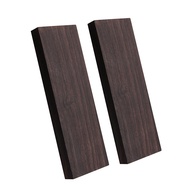 2 Pcs Black Ebony Lumber Wood Timber Handle Plate for Music Instruments DIY Tools 3/8 Inch X 1.5 Inc