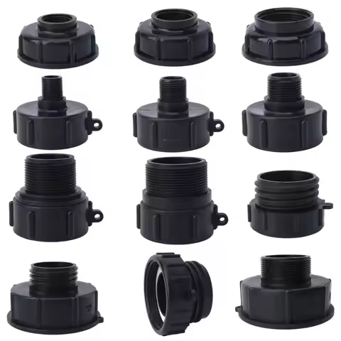 Barrel Thread IBC Tank Fitting S100 1000 Liter IBC Tank Adapter S60 X 1/2" 3/4' 1" 1.5 2" S100 Threa