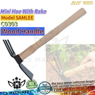 SAMLEE Heavy Duty 🔥 2 Way Cangkul Kayu Mini Hoe Cangkul Hulu Kayu CANGKUL MINI Hoe with Rake Iron Wo