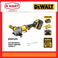 DEWALT DCG414T2 BRUSHLESS ANGLE GRINDER (100mm/54V/4")