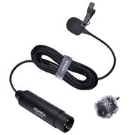 Comica CVM-V02O Phantom Power Omnidirectional XLR Lavalier Lapel MicrophoneLav Clip On Mic สำหรับ Ca