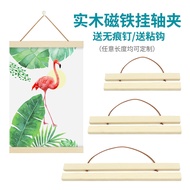 INS Solid Wood Magnet Wall Hanging Picture Clip Poster Clip Wall Hanging Magnetic Frame Picture Fram