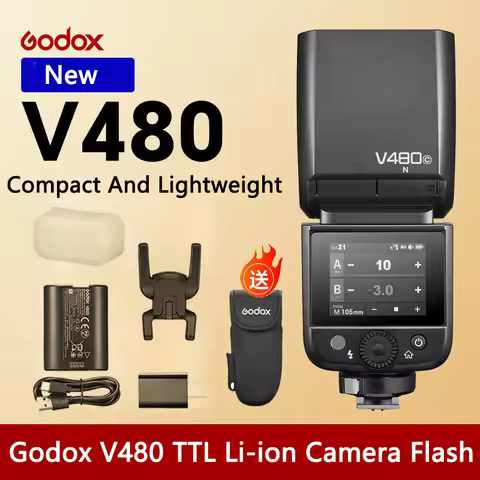 New Godox V480 C/S/N/O/F TTL Li-ion Camera Flash DSLR Mirrorless Camera For Sony for Canon Nikon pk 