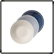 Minoru Pottery Mino Ware Albee 220 Plate Set (3 Colors: Gray, Navy, Beige)