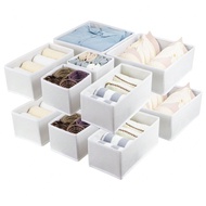 1/3/6/9/12 Packs Simple Style Foldable Cloth Storage Box Closet Dresser Drawer Divider Organizer Bas