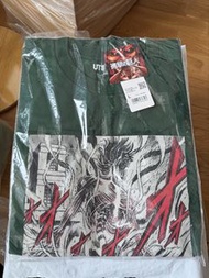 全新未開絕版日本限定 進擊的巨人 漫畫原畫 tee T裇 大碼 size L Uniqlo UT Japan Attack on Titan manga T-shirt 艾倫變身進巨 AOT 名場面 