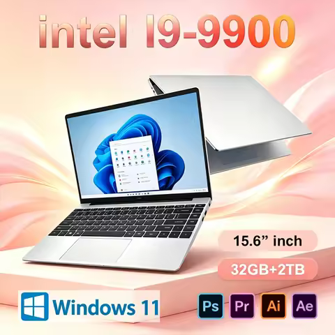 Windows 11 High Performance Gaming Laptop 15.6 Inch Intel I9-9900 Processor 32GB RAM 2TB SSD Portabl