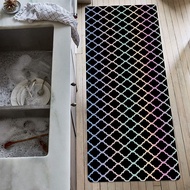 Gradient Color Moroccan Trellis Area Rug Runner Rug Runner Carpet for Living Room Bedroom Kitchen Di