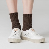 moz瑞典駝鹿 雙色洞洞餅乾水鞋 (牛奶燕麥) 防潑水-附鞋扣