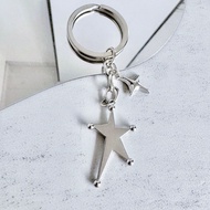 1pcsTrendy Y2K Star-Shaped Keychain - Versatile Alloy Charm For Bags, Backpacks & Earbuds Perfect Gi