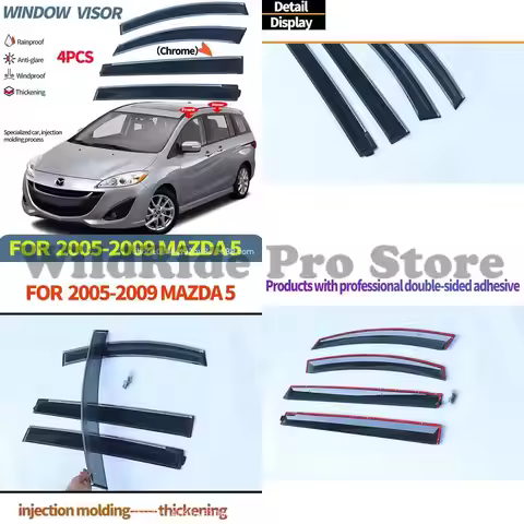 1 set For Mazda 5 Rain Guard Window Visor for MAZDA 5 CR CW 2005-2019