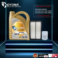 PERODUA KEMBARA/TOYOTA AVANZA 1.3 AIR FILTER + OIL FILTER + KOYOMA 20W50 MINERAL ENGINE OIL (COMBO S