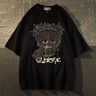 Áo thun hiphop Mỹ cổ điển cho nam ngắn tay biển yadou dáng rộng cho nữ