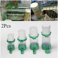 DOWNA 2Pcs Pet Water Drinker Budgie Durable Cage Clip Safety Practical Food Feeder