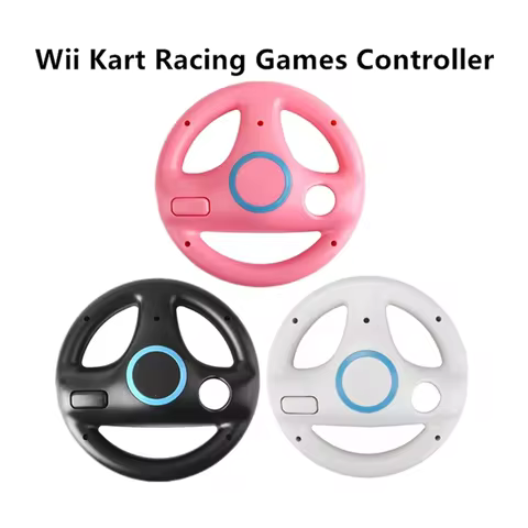 Color Game Racing Steering Wheel Games Controller for Nintendo Wii Remote Controller Racing Wheel fo