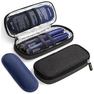 AUVON Insulin Pen Cooler Travel Case with 2 x 90g TSA Approved Ice Packs, Diabetic Medication Insula