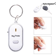NOVAGEAR​ Keyfinder 4 Colors Pet Tracker Whistle Sensors Keychain Keyring Light Torch Locator Tracke