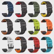 26 22MM Silicone Watch Band Straps For Garmin Fenix6X 6 6Pro 5 5X 5Plus Fenix 7X 7 Easyfit Wristband  Enduro Smartwatch Bracelet