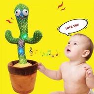 USB charge Dancing Cactus Plush Toy Talk Kaktus Bercakap Dancing toy song plush Dancing Cactus
