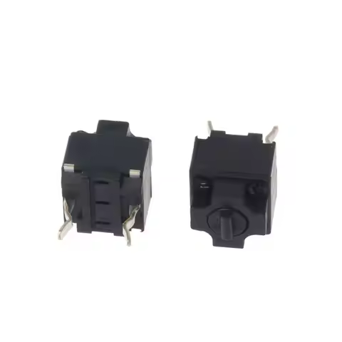 5Pcs Original Mouse Square Micro Switch Button EVQP0E07K Baolei Shark IE4.0 Black Spots 6x6x7.45