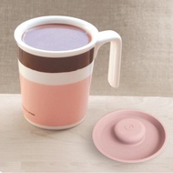 可可亞親親馬克杯+矽膠杯蓋 -P+L杯組(台灣製可微波烤箱)