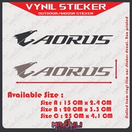 AORUS Gigabyte Logo Sticker For Car, Motorcycle and Pc Casing