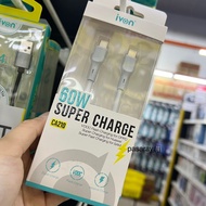 IVON 60W SUPER CHARGE FOR TYPE-C DEVICE CA210 USB CABLE CHARGER