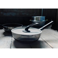 【日本北陸hokua】日本製Marutto Pan圓圓鍋24cm含金屬立式鍋蓋