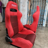 x 1 PC Recaro sport seat with universal ralling red