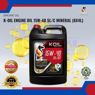 K-OIL Engine Oil 15w-40 SL/C Mineral (6x4l)