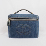 CHANEL Vintage Denim Vanity Case 中古牛仔化妝箱