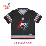 HARUMI - KIDS JERSEY - F1 BLACK GRID