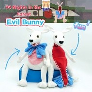 BCT✨COD✨99 Nights in The Forest The Bunny Plushie Cute Raving Rabbids Plush Doll Big Mouth Evil Bunn