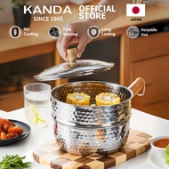[Ready Stock✨] KANDA Yukihira Pot Saucepan With Lid 18CM 雪平锅 Milk Pot Small Pan 443 Stainless Steel
