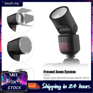 Seashorehouse V1S Round Head Flash 2.4G Wireless X TTL Speedlite for A7RII A7R A58 A99 A7RIII A7R3 A