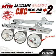 MTR CNC Plus 2 Plus 3 Adjustable Prototype Alloy Swing Arm Wave / Xrm / Smash / Dash / RS125 / TMX