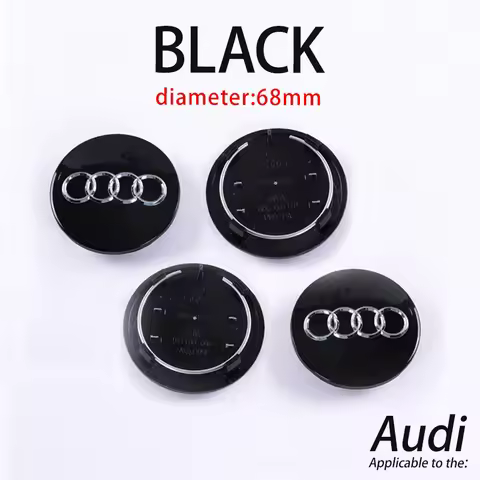 2025 Car Accessories For Audi Wheel Center Cap Hub Covers Badge Car Styling A3 A4 A5 A6 A7 A8 Q5 Q7 