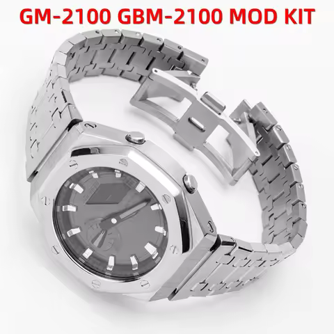 GM2100 Mod kit Upgrade Stainless Steel case strap For Casio G-shock GM-2100 GBM-2100 Men Soild Metal