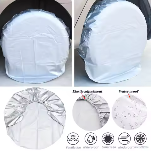 AD 1/2/4PCS Auto Spare Wheel Tire Cover Bag Car Waterproof Dustproof Tire Cover 29-32 Inch For Truck