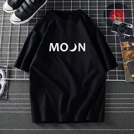 【BYW】100% cotton 200g XS-3XL moon t-shirt Men Women t-shirt