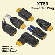 XT60 Male Female to EC5 Female Plug Type-c DC Male Female No Wire Connector Plug Adapter 55*25 5521 