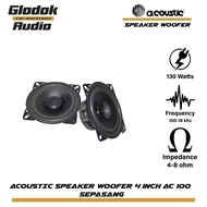 XY Speaker Woofer 4 inch AC 100 ACOUSTIC