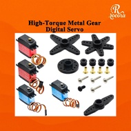 High Torque Digital Servo 20KG 25KG 30KG 35KG Metal Gear Servo Motor for Robot Arm RC Car