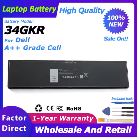 34GKR Laptop Battery for DELL Latitude E7420/E7440/E7450 Series V8XN3/G95J5/0909H5 series 451-BBOG/B