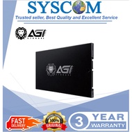AGI SSD 256GB/512GB/960GB SATA (Powered By Intel)