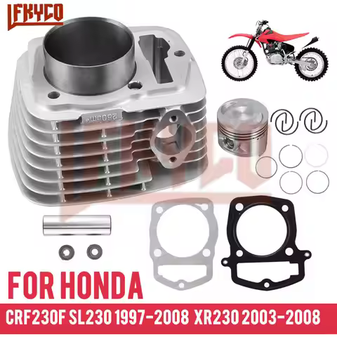 63.5mm/65.5mm/67mm Big Bore Pin15mm Cylinder Piston Rings Gasket Kit Engine for Honda CRF230F SL230