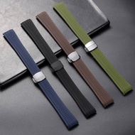 Curved End Rubber Watch Strap for PATEK PHILIPPE Aquanaut 5164A 5167A 5168A Rubber Watch Band 21mm B