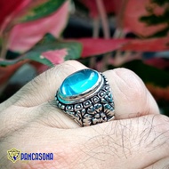 AQUAMARINE AGATE STONE RING