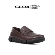 GEOX รองเท้าหนังผู้ชาย รุ่น U ADACTER M WIDE A - DARK BROWN SS23 (U35EQAC6006M_S3BRXX)
